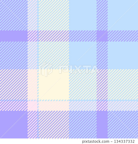 Grunge check seamless plaid, trendy fabric vector tartan. Colorful texture textile pattern background in light and indigo colors. 134337332