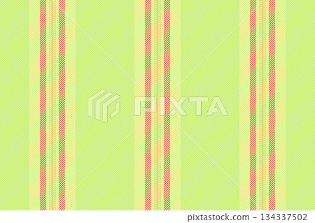 Iodel textile texture background, fashionable vertical pattern vector. Fold fabric stripe lines seamless in lime and yellow colors. 134337502