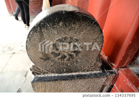 Stone at the gate of Guanlin Temple Stone at the gate of Guanlin Temple 134337695