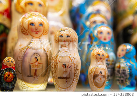 Wooden Nesting Dolls or Russian Matryoshka Dolls for sale in Russia Wooden Nesting Dolls or Russian Matryoshka Dolls for sale in Russia 134338008