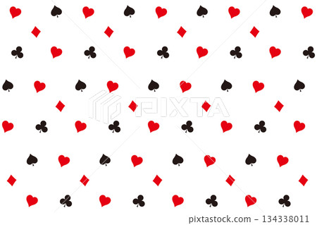 Background illustration of playing card pattern Background illustration of playing card pattern 134338011