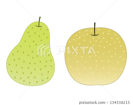 Japanese pear and pear 134338215