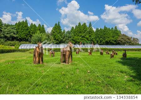 Haniwa Garden - Yamaga Decorative Burial Mound Museum - Kumamoto 134338854
