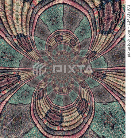 Embroidery Print Design with Traditional Sashiko and Kogin Stitching and Asanoha Motifs . Elegant Japanese Textile Pattern for Fabric, Surface & Print Design 134338972