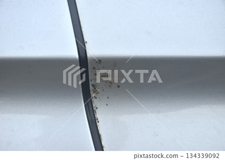 paint car scratch from expire on silver color car background and texture paint car scratch from expire on silver color car background and texture 134339092