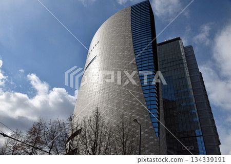 Looking up at Osaka Museum of History 134339191