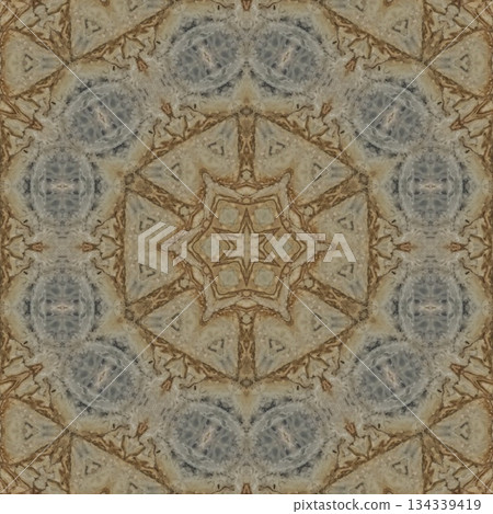 Mixed Embroidery Print Design Featuring Traditional Japanese Motifs. Elegant Textile Pattern for Fabric, Surface and Print Design 134339419