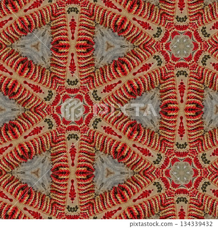 Mixed Embroidery Print Design Featuring Traditional Japanese Motifs. Elegant Textile Pattern for Fabric, Surface and Print Design Mixed Embroidery Print Design Featuring Traditional Japanese Motifs. Elegant Textile Pattern for Fabric, Surface and Print Design 134339432