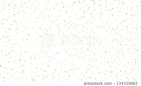 Transparent background material with realistic gold leaf scattered on it [S] size 134339862