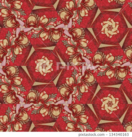 Mixed Embroidery Print Design Featuring Iconic Traditional Motifs . Elegant and Detailed Japanese-Inspired Textile Pattern for Fabric, Surface, Apparel, Home Decor, and Print Design Projects Mixed Embroidery Print Design Featuring Iconic Traditional Motifs . Elegant and Detailed Japanese-Inspired Textile Pattern for Fabric, Surface, Apparel, Home Decor, and Print Design Projects 134340163
