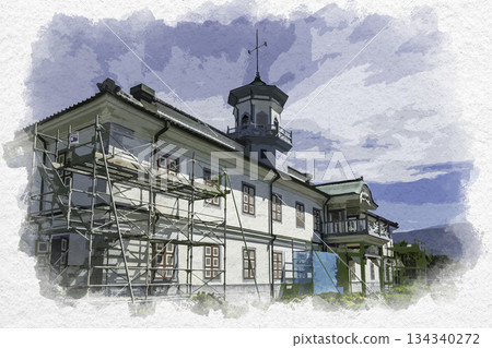 水彩風格，松本，原嘉知流，長野縣松本市 134340272