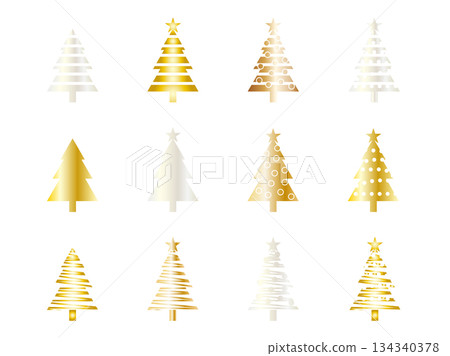 Various Christmas tree set 4 Various Christmas tree set 4 134340378