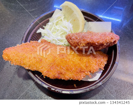 Fried cod and Atka mackerel Fried cod and Atka mackerel 134341245
