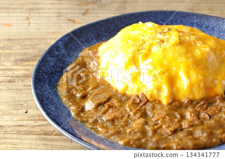 Omelet curry rice Omelet curry rice 134341777