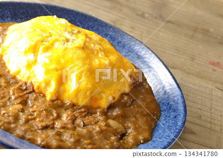 Omelet curry rice Omelet curry rice 134341780