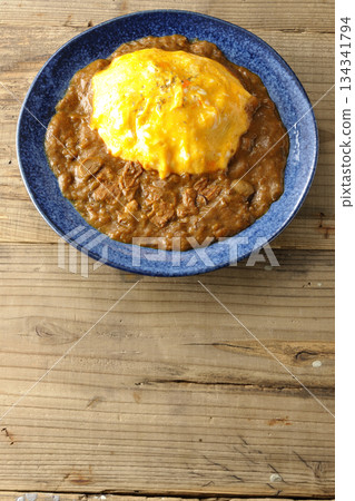 Omelet curry rice Omelet curry rice 134341794
