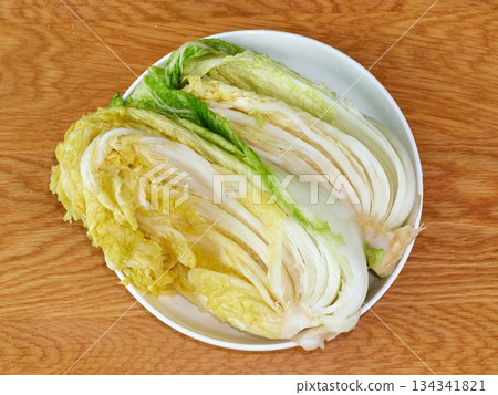 Salted napa cabbage for Kimjang Salted napa cabbage for Kimjang 134341821