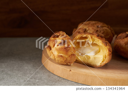 Choux à la crème: the image of French confectionery 134341964