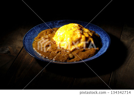 Omelet curry rice Omelet curry rice 134342714