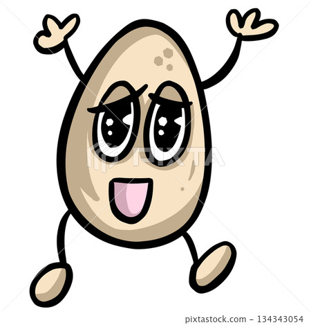 Funny cartoon egg eggs character mascots vector Funny cartoon egg eggs character mascots vector 134343054