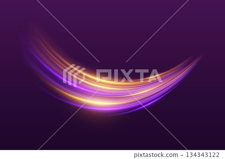 Moving speed at the speed of light. Dynamic neon lines. Moving speed at the speed of light. Dynamic neon lines. 134343122