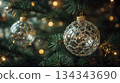 Close-up of Christmas decorations 134343690