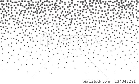Stippling gradient, noise gradient background, stipple effect made by snowflake shapes. Noise gradient texture background. Stippling gradient, noise gradient background, stipple effect made by snowflake shapes. Noise gradient texture background. 134345281