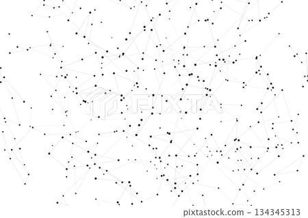 Abstract plexus-style geometric mesh with interconnected dots and lines forming a tech-inspired background. Abstract plexus-style geometric mesh with interconnected dots and lines forming a tech-inspired background. 134345313