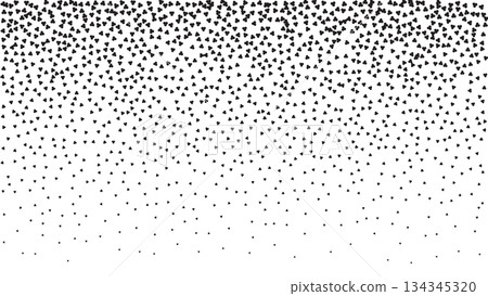 Stippling gradient, noise gradient background, stipple effect made by abstract shapes. Noise gradient texture background. 134345320
