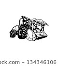 Mulcher 470 2013, mulcher self-propelled - Heavy Equipment - mulcher Heavy Machinery, Construction Machinery Stencil Cut File 134346106