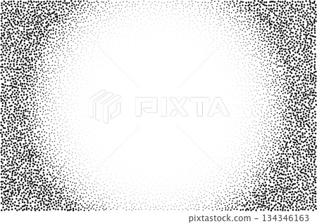 Abstract wavy dots border, soundwave particle. Vector element for design. 134346163