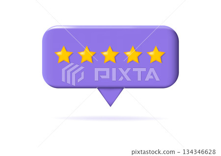 Customer review 3d realistic vector illustration. Usability Evaluation 134346628