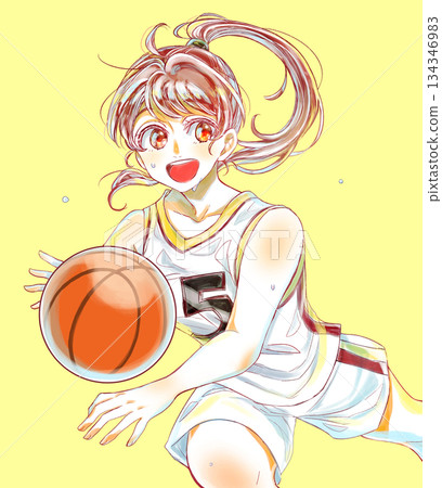打籃球的女孩 打籃球的女孩 134346983