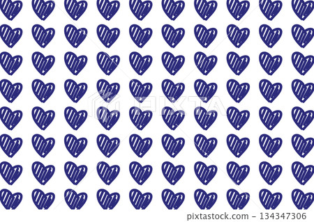 Seamless heart pattern design perfect for valentines day background or wallpaper 134347306