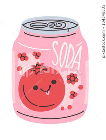 Tasty berry soda fizzy drink Tasty berry soda fizzy drink 134348335