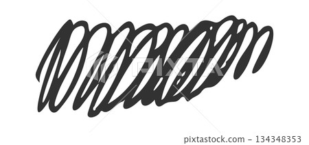 Curvy lines unfinished artistic element 134348353