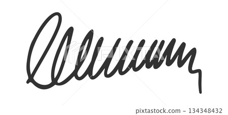 Beautifully drawn hand lines scribble Beautifully drawn hand lines scribble 134348432