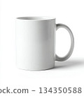 White ceramic mug isolated on white background 134350588