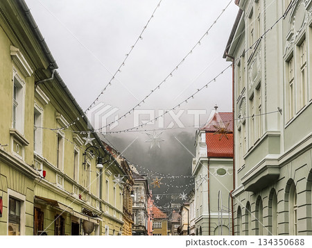 Medieval European Town during Festive Season Medieval European Town during Festive Season 134350688