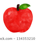 水彩蘋果插圖 134353210