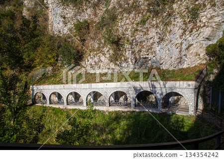 Seagulls in air - Locarno or Geneva or Lugano raainy -christmas soon 134354242