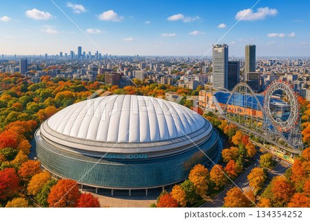 從東京巨蛋酒店眺望東京巨蛋城 LAQUA 的秋葉美景 134354252