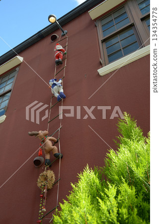 Street corner scenery sketch photo 134354778