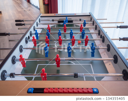 [Germany] A tabletop soccer game in a hotel lobby near Berlin Brandenburg International Airport 134355405