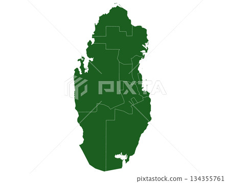 Qatar map, Qatar administrative map. municipality map of Qatar, blank Map, empty map of Qatar Qatar map, Qatar administrative map. municipality map of Qatar, blank Map, empty map of Qatar 134355761