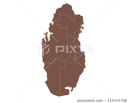 Qatar map, Qatar administrative map. municipality map of Qatar, blank Map, empty map of Qatar Qatar map, Qatar administrative map. municipality map of Qatar, blank Map, empty map of Qatar 134355786
