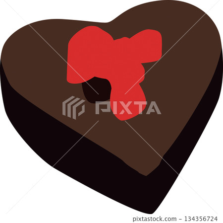 情人節的巧克力蛋糕 情人節的巧克力蛋糕 134356724