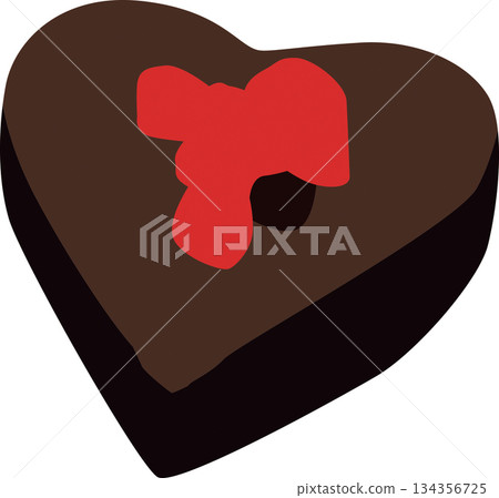 情人節的巧克力蛋糕 情人節的巧克力蛋糕 134356725