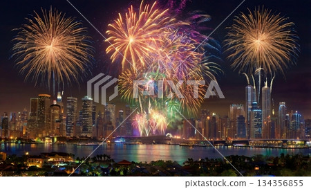 一場充滿光明與希望的盛會，慶祝2026年的到來——一個將帶你邁向未來的新年時刻。 134356855