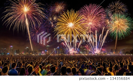 一場充滿光明與希望的盛會，慶祝2026年的到來——一個將帶你邁向未來的新年時刻。 134356884